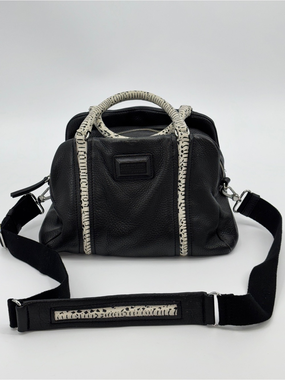 Marc Jacobs Q Classic Snake Print Trim Satchel